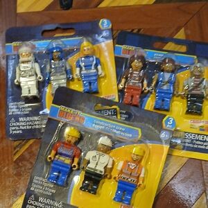 Make It Blocks Figures. 9 Different, As Pictured Compatible With LEGOS